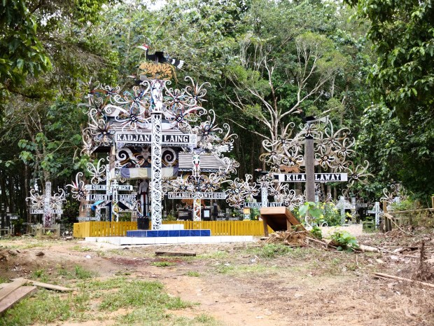 Dayak Kayan Cemetery in East Kalimantan